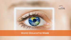 illustrasjonsfoto av et nærbilde på et øye med globus i pupillen